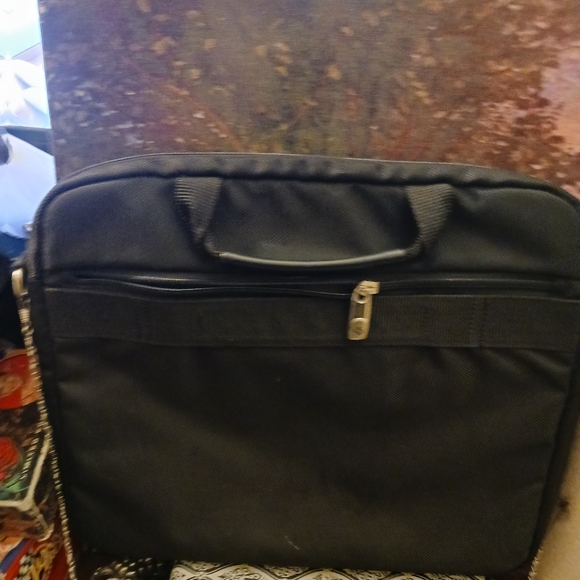 🎒🛍 Samsonite Black Canvas Bag 🏓🎒 🆕  Size 13"×16",Awesome Gift Item. 🎁 - Picture 2 of 5